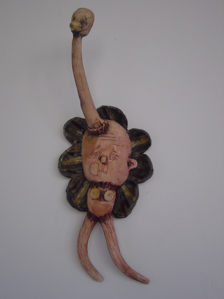 Bertie mounted on white field