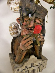 the raccoon says to Davy 'hey davy I think we can still turn around', Davy says to the raccoon 'maybe after the Alamo'de'  I know it's cheesy---but I couldn't resist. 