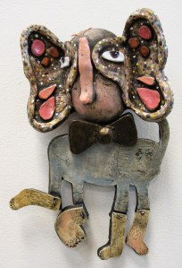 Here is another wall piece.  Made from entirely clay materials.  