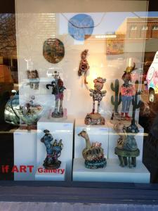 this is a view from the street into the If Art Gallery in Columbia, SC!!! Lived here for three years---feel nostalgic about that experience and geographical location---